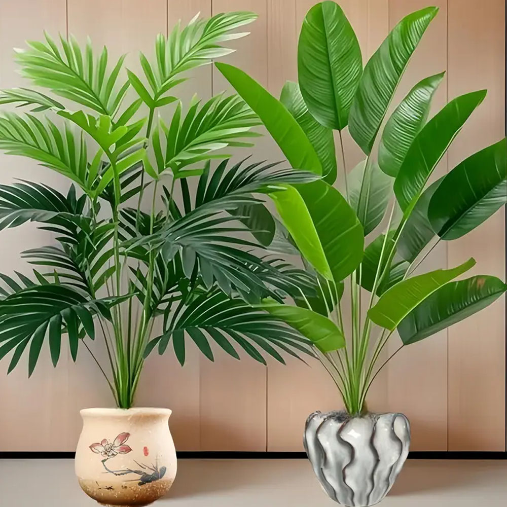 Dracaena Marginata - 2Pcs Outdoor Artificial Green Plants with