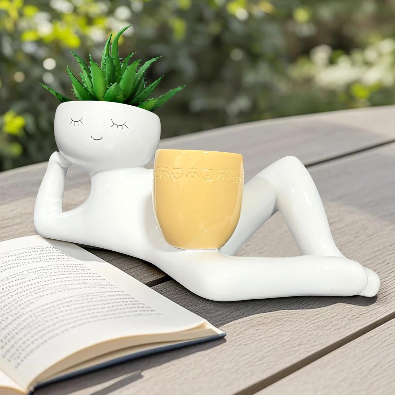 Lazy Little Guy Planter Unique - Echeveria Succulent avis et prix