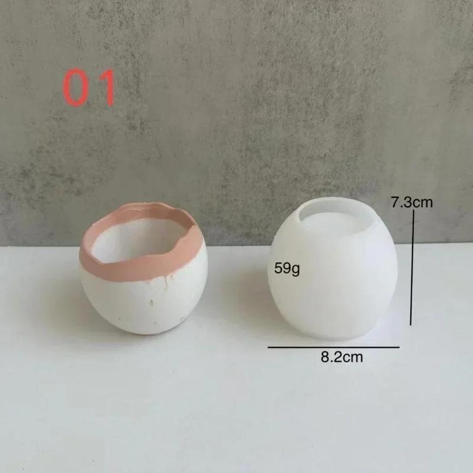 Plaster Handmade Mold Egg-shap - Echeveria Succulent avis et prix