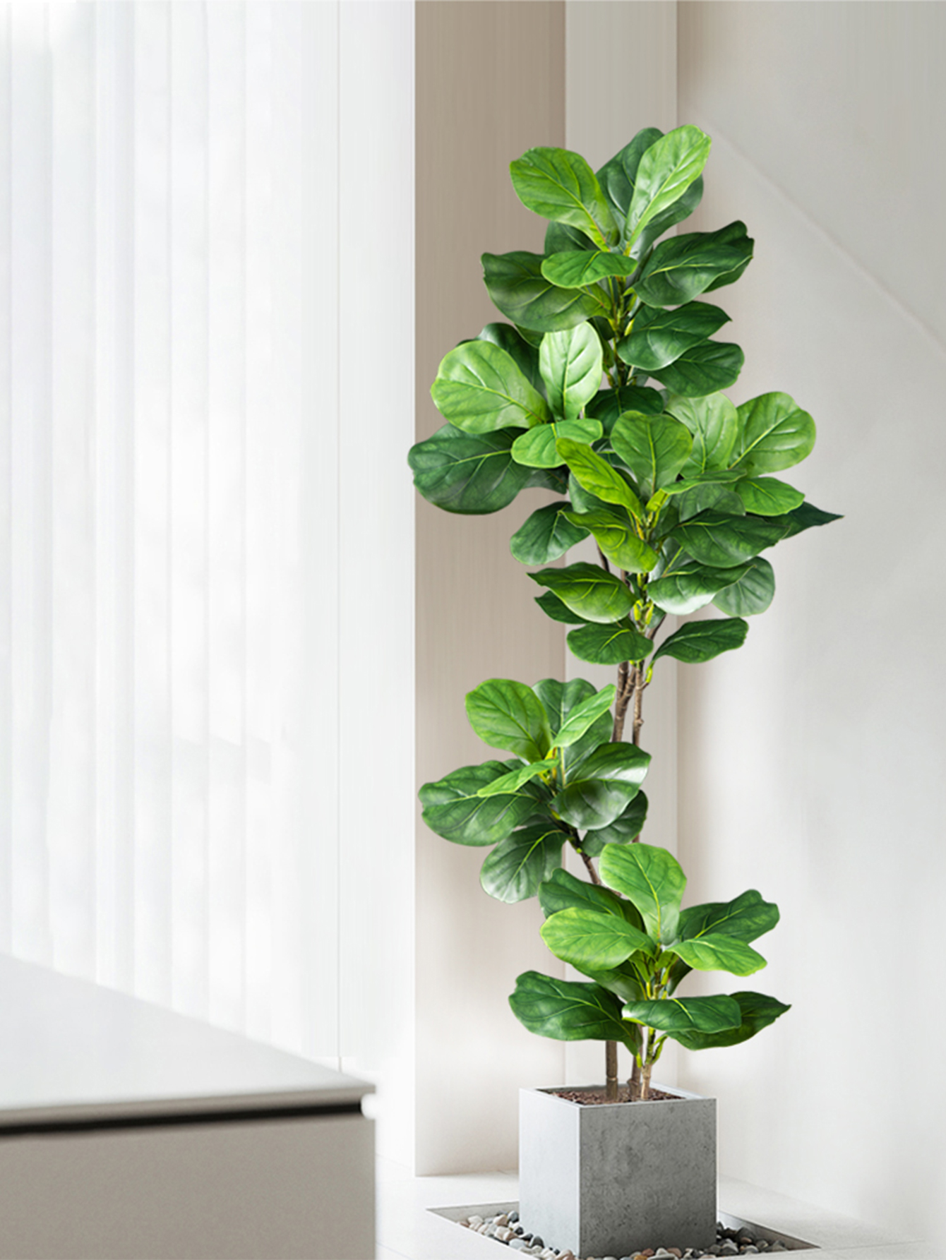 70-135cm Large Artificial Ficu - Ficus Lyrata Tree avis et prix