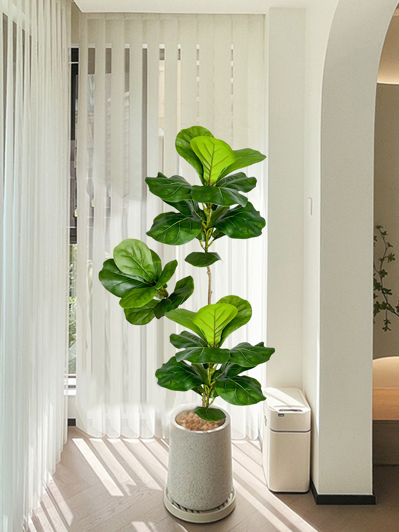 70-135cm Large Artificial Ficu - Ficus Lyrata Tree avis et prix