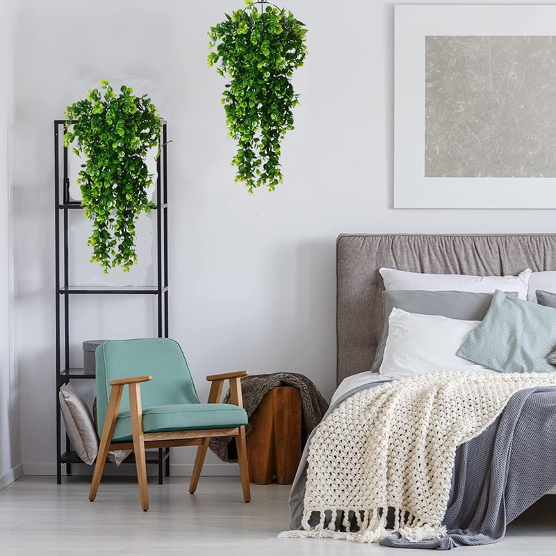 1Pcs Artificial 5Forks Rattan  - Pilea Peperomioides avis et prix