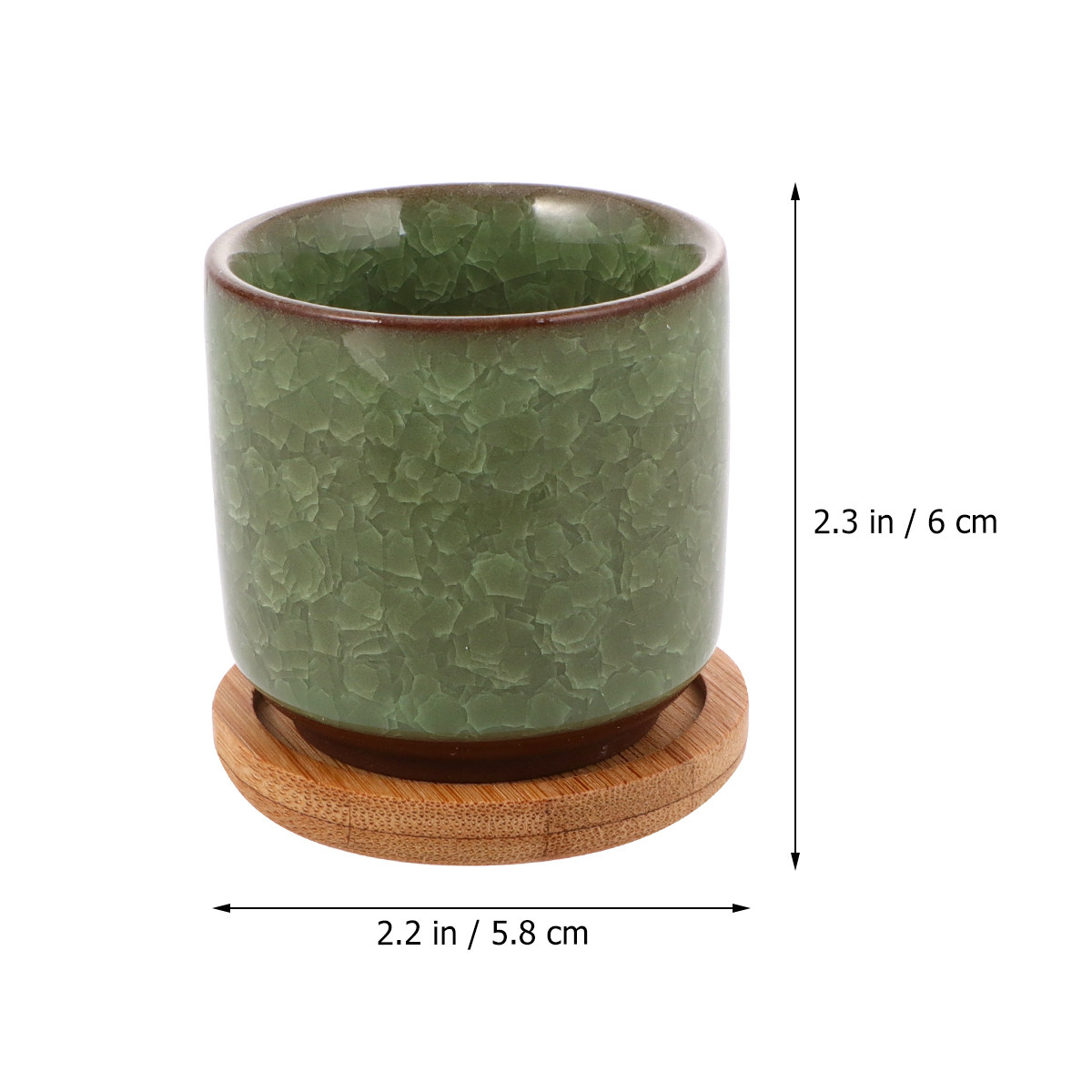 Mini Cracked Glaze Ceramic Pot - Aloe Vera Pot avis et prix