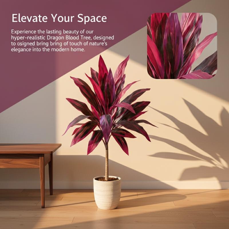 Large Artificial Dracaena Marg - Dracaena Marginata avis et prix