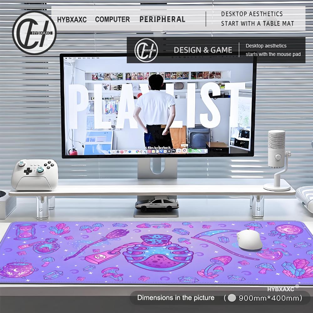 Cute Kawaii Goth Mouse pad XL  - Tradescantia Purple avis et prix