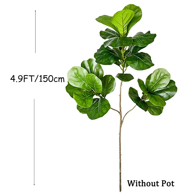 2-4.9FT Large Artificial Ficus - Ficus Lyrata Tree avis et prix