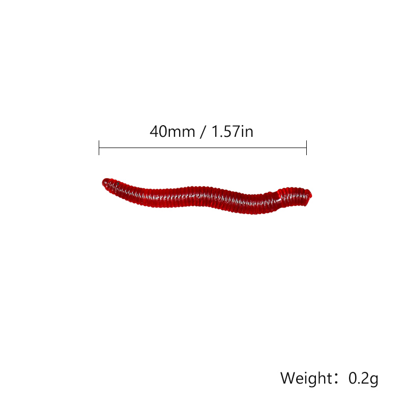 CIBO 50pcs-Artificial Red Worm - Aglaonema Red avis et prix